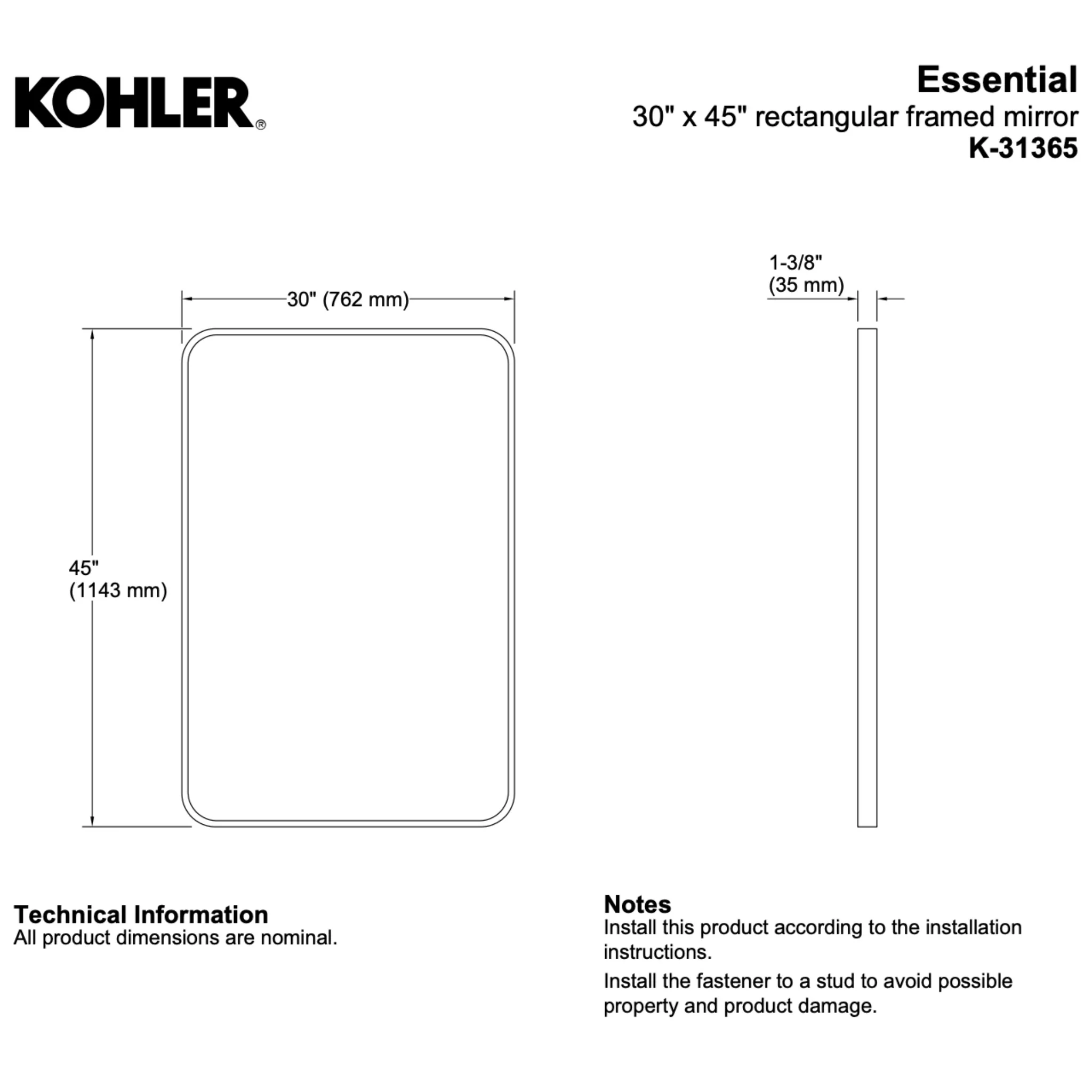 ESSENTIAL RECTANGULAR FRAMED MIRROR - Image 11