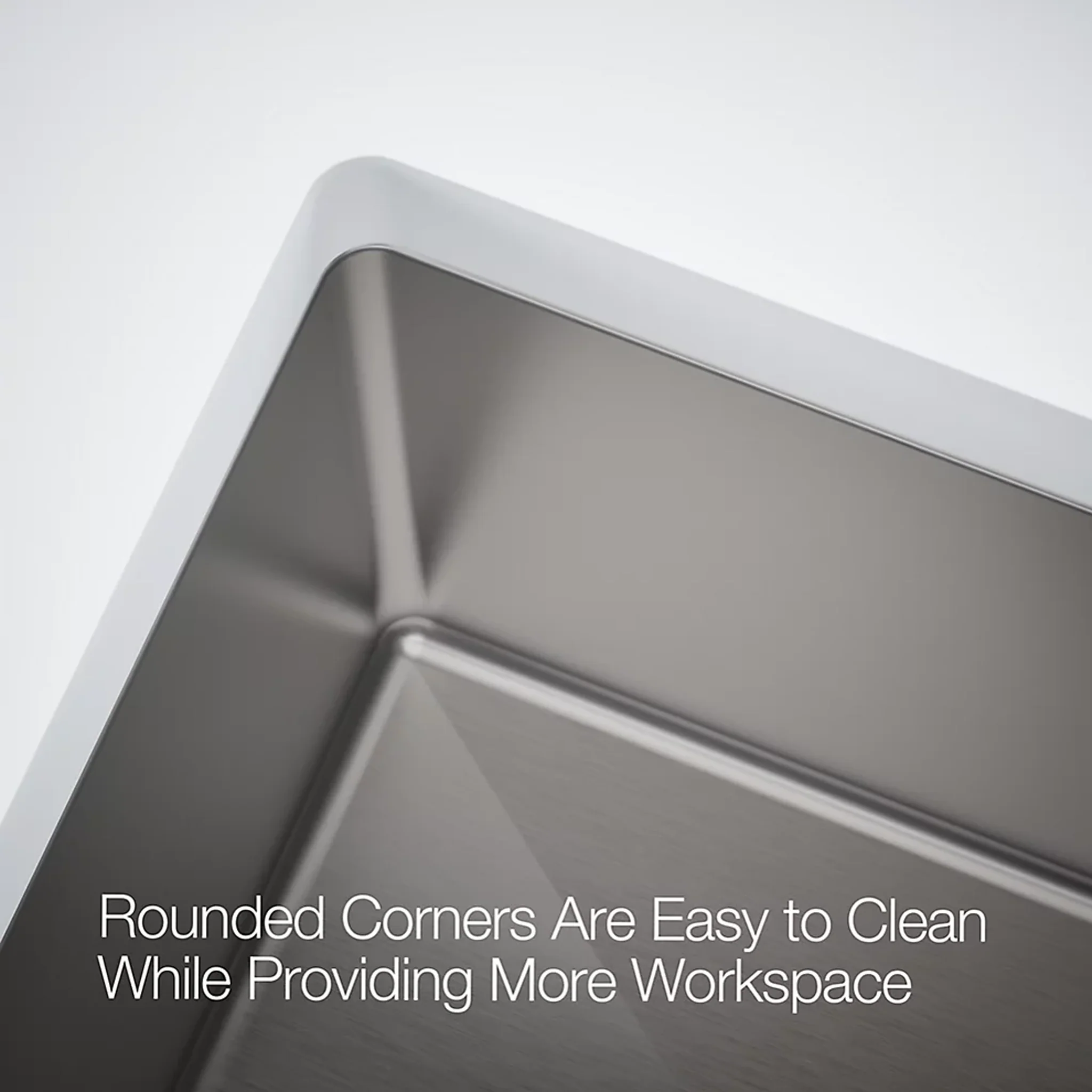 STRIVE® 32 X 18-5/16 X 9-5/16 INCHES SMART DIVIDE® UNDER-MOUNT LARGE/MEDIUM DOUBLE-BOWL KITCHEN SINK WITH SINK RACK - Image 5